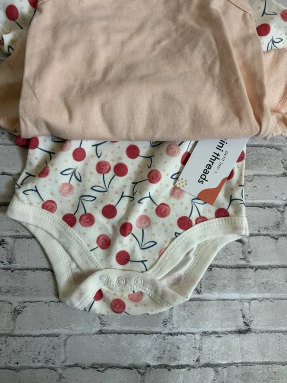 Petit Lem’s Mini Threads Girls 3pk One Piece Size 9mo NWT